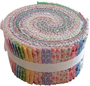 vintage floral miniatures jelly roll collection 40 precut 2.5 inches