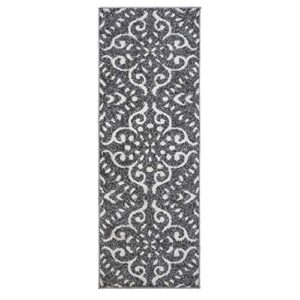 Gertmenian Area Rug 3 Piece Sets Non-Shedding Soft Modern Contemporary Carpet pc Living Room Dining Entryway Bedroom Runner Rugs Gift Set, 2x6 5x7 8x10 Large, Brown Abstract Floral, 81741