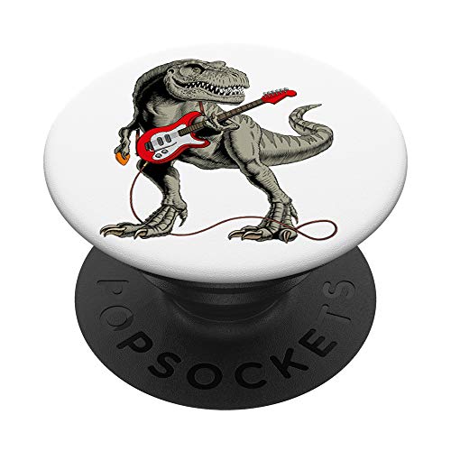 Dinosaur Playing Guitar Pop Socket: PopSocket Guitar