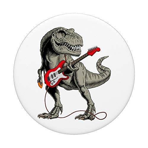 Dinosaur Playing Guitar Pop Socket: PopSocket Guitar