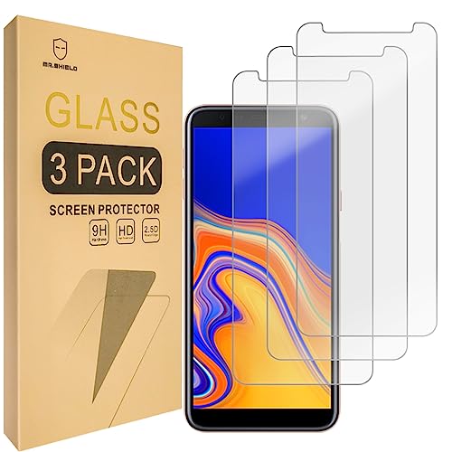 Mr.Shield [3-PACK] Designed For Samsung Galaxy J4 Plus/Galaxy J4+ [Tempered Glass] Screen Protector [Japan Glass With 9H Hardness] with Lifetime Replacement