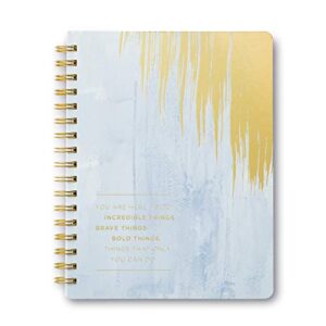 compendium spiral notebook - you are here to do incredible things… — a designer spiral notebook with 192 lined pages, college ruled, 7.25”w x 9.25”h