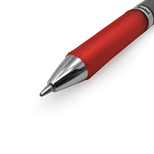 Energel BL80 Retractable Liquid Gel Ink Rollerball Pen - 1.0mm - Red - Pack of 5