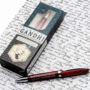 Mahatma Gandhi Inspirational Quote Pen - Be the Change that You Wish to See in the World. - Office Business Quote Gifts for Creative Professionals Students Coworkers Colleagues Men Women