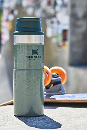 Stanley Classic Trigger Action Travel Mug 16 oz –Leak Proof + Packable Hot & Cold Thermos – Double Wall Vacuum Insulated Tumbler for Coffee, Tea & Drinks – BPA Free Stainless-Steel Travel Cup