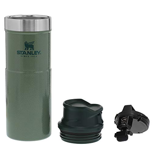 Stanley Classic Trigger Action Travel Mug 16 oz –Leak Proof + Packable Hot & Cold Thermos – Double Wall Vacuum Insulated Tumbler for Coffee, Tea & Drinks – BPA Free Stainless-Steel Travel Cup