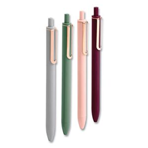 assorted jewels retractable gel luxe pens, set of 4
