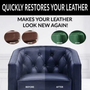 Leather Repair Color Restorer - Cream - Repair Furniture, Couch, Car Seat, Sofa, Purse, Vinyl - 4 oz.