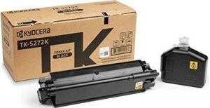 kyocera 1t02tv0us0 model tk-5272k black toner kit for use with kyocera ecosys m6235cidn, m6630cidn, m6635cidn and p6230cdn a4 multifunctional printers; up to 8000 pages yield at 5% coverage