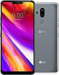 lg electronics g7 thinq factory unlocked phone - 6.1in screen - 64gb - platinum grey (u.s. warranty) (renewed)