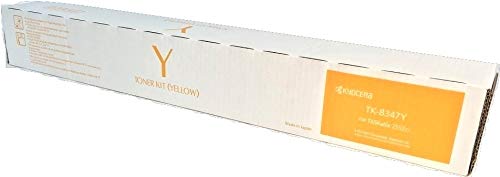 Kyocera 1T02L7AUS0 Model TK-8347Y Yellow Toner Cartridge For use with Kyocera/Copystar CS-2552ci, CS-2553ci, TASKalfa 2552ci and 2553ci Color Multifunction Printers