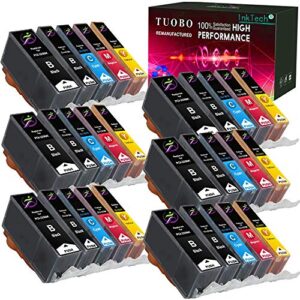 Tuobo PGI-220 CLI-221 Ink Cartridges Compatible with Canon 220XL for PIXMA IP3600 IP4600 IP4700 MX860 MX870 MP560 MP620 MP620B MP640 MP980 MP990 PMFP1 PMFP3 SFP1 Printer (30 PCS Without Grey)