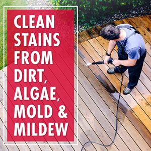 30 SECONDS Mold and Mildew Stain Remover | Outdoor Cleaner | Rapid Results, Cleans Algae, Dirt, and Grime from Fences, Siding, Concrete, Deck | 64 oz. Hose End Spray Bottle - 3 Pack