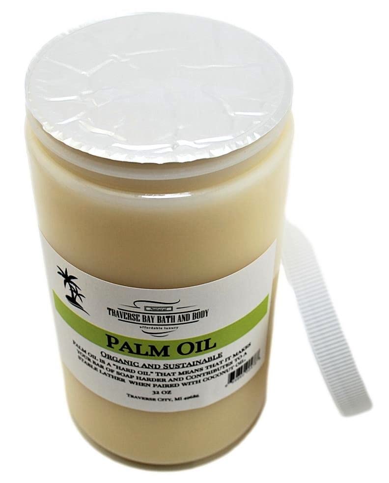 Traverse Bay Bath and Body Palm oil, Soap making supplies. Organic, Sustainable, Kosher, 32 fl oz. DIY projects.