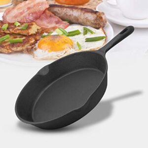 ExcelSteel Durable Kitchenware Perfect for Home Stovetop and Delicious Outdoor Cooking Skillet Set, 3 Pc, Black Cast Iron