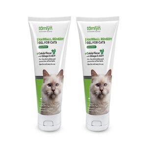 Tomlyn Laxatone Hairball Remedy Gel for Cats - Catnip Flavor (2 Pack)