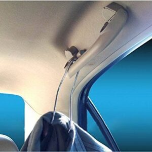 Bcurb Auto Accessories Mini Hangers Multi-Purpose Hook Hanger for Car Auto Seat Headrest Pole to Hang Shopping Bags Purse Coat (Steel : 2 Hanger)