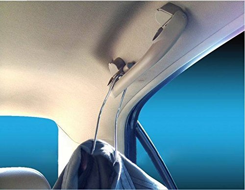 Bcurb Auto Accessories Mini Hangers Multi-Purpose Hook Hanger for Car Auto Seat Headrest Pole to Hang Shopping Bags Purse Coat (Steel : 2 Hanger)