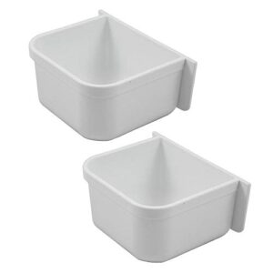 parrot cage replacement food and water cup (two pack)