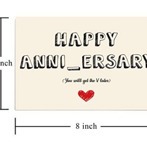 Naughty Anniversary Card, Funny Wedding Anniversary Card for Him Boyfriend Husband…