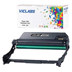 viclabs compatible 3215 101r00474 drum unit, replacement for 101r00474 drum unit works with phaser 3260 toner workcentre 3215 toner cartridge-high yield 10,000 pages,1-pack