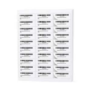 buhbo 30-up fba product sticker labels 1" x 2-5/8" address labels for laser & ink jet printers (500 sheets, 15,000 labels)