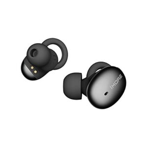 1more stylish true wireless in-ear headphones tws bluetooth wireless earphones mini earbuds with dsp enc, phone/volume control, lightweight portable, charging case, 7.5h battery, mems mic - black