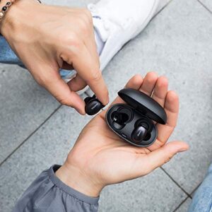 1MORE Stylish True Wireless in-Ear Headphones TWS Bluetooth Wireless Earphones Mini Earbuds with DSP ENC, Phone/Volume Control, Lightweight Portable, Charging Case, 7.5H Battery, MEMS Mic - Black