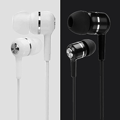 Baost Super Base Speaker Hand-Free in-Ear Headphones with Mic Microphone Earphone Noise Cancelling Earbuds Wired Earphone for Android Mp3 Players Laptop 3.5mm Audio Black