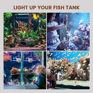 Aluxcia E26 Aquarium Light Bulb Warm White 3000K,2-Pack(Remove/Bypass The Ballast)