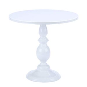 Hotity 12 Inch Cake Stand Round Cupcake Stands Metal Dessert Display Cake Stands, White