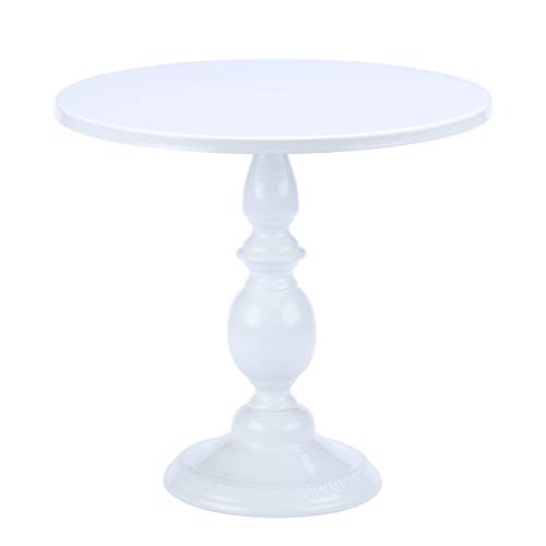 Hotity 12 Inch Cake Stand Round Cupcake Stands Metal Dessert Display Cake Stands, White