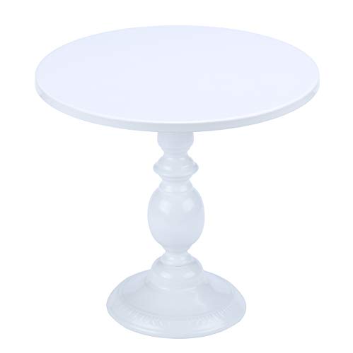 Hotity 12 Inch Cake Stand Round Cupcake Stands Metal Dessert Display Cake Stands, White