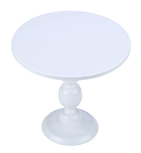 Hotity 12 Inch Cake Stand Round Cupcake Stands Metal Dessert Display Cake Stands, White