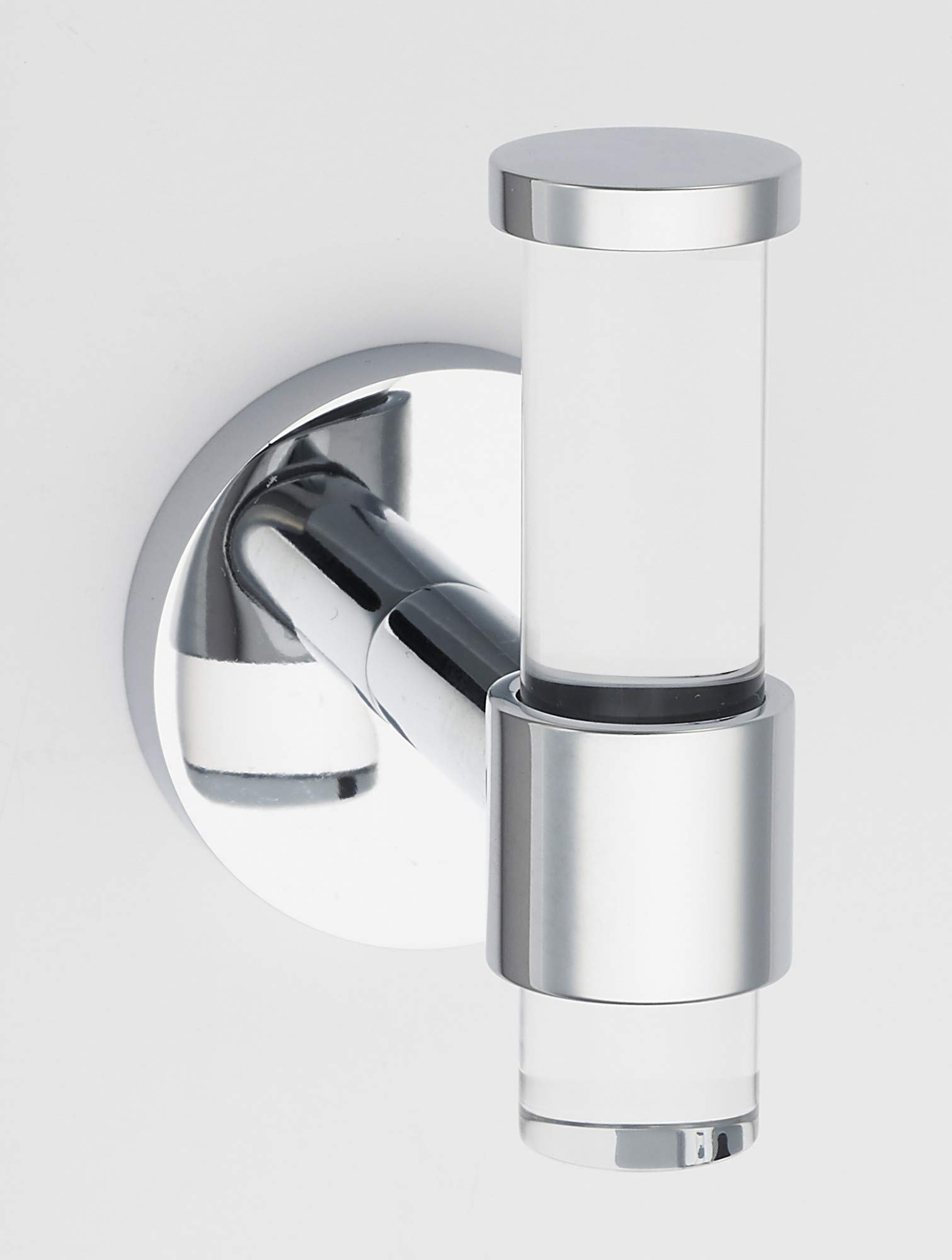 Alno A7281-PC Alno A7281 Contemporary Acrylic Single Bathroom Robe/Towel Wall Hook