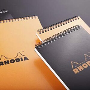 Rhodia Wirebound Pad - A4 (8.25 x 11.75 inches) - Grid, Orange, Pack of 3