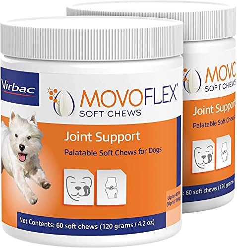 MOVOFLEX Joint Support Soft Chews for Dogs Small 120Count, Brown