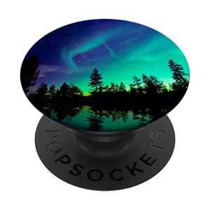 northern polar lights popsockets popgrip: swappable grip for phones & tablets