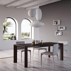 Mobili Fiver, Extendable Table, Giuditta, Grey Concrete, Made in Italy
