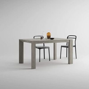 Mobili Fiver, Extendable Table, Giuditta, Grey Concrete, Made in Italy