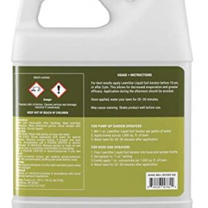 Liquid Lawn Aerator (32 fl oz) - Loosens & Conditions Compacted Soil - Alternative to Core and Mechanical Aeration - Improves Water Penetration & Drainage + Soil Oxygenation - American Made