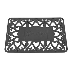 silicone trivet hot pad 9"x13" (black)