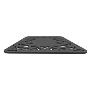 Silicone Trivet Hot Pad 9"x13" (Black)