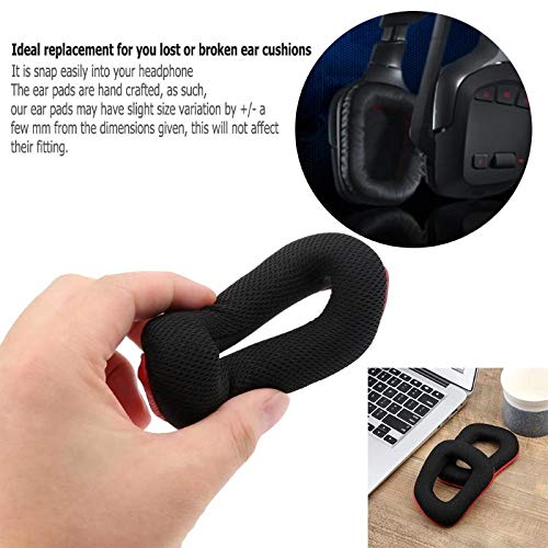 Phoncoo 1 Pair Replacement Soft Foam Ear Pads Headband Cushion pad for Logitech G430 G930 Headphones