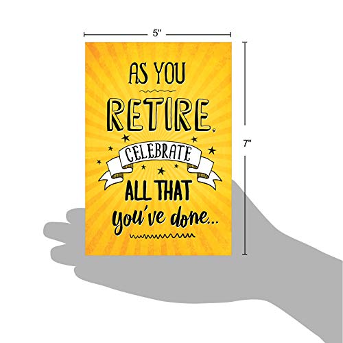 NobleWorks - Funny Retirement Card with Envelope, Colorful Retiree Congrats Greeting - As You Retire C6875RTG