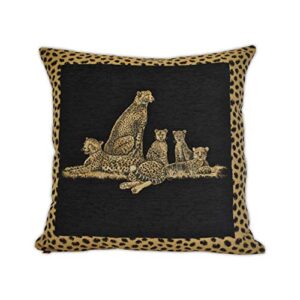 sherry kline cheetah dynasty 22-inch decorative pillow