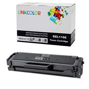 linkcolor compatible toner cartridge replacement for dell 1160 331-7335 yk1pm hf44n hf442 used in dell b1160 dell b1160w dell b1163w dell b1165nfw (black,1pack)