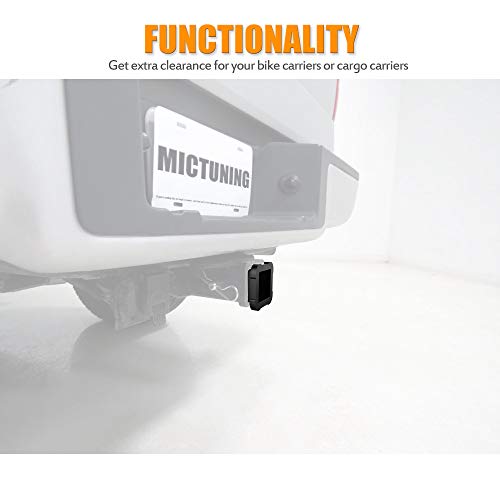 MICTUNING 2-1/2 Inch Class V to 2 Inch Class III and IV Trailer Hitch Receiver Adapter Reducer 2.5 Inches to 2 Inches Sleeve Convertor