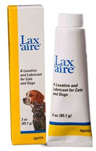 lax'aire gentle laxative and lubricant for cats dogs - 3 oz.