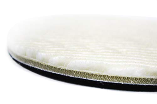 Maxshine 5” Cool Wool Polishing Pad – Hook and Loop, Wool & Microfiber Mix, Scientific Air-Cooling Layer, Best Polishing Results